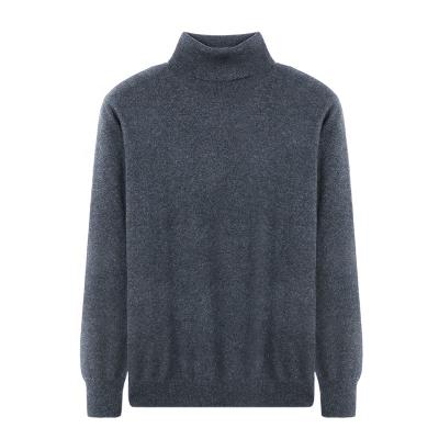 China High neck anti-shrinkage turned out collar pure wool men's autumn and winter cashmere sweater for sale