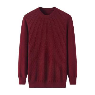 China Autumn and winter Inner Mongolia pure wool men's 100% anti-shrink home casual sweater for sale