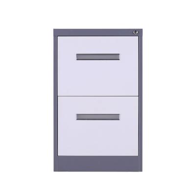 China Lateral (Height) Metal Filing Cabinet Adjustable Backrest 2drawer Steel Storage for sale