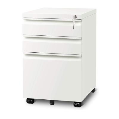 China Luoyang Adjustable Side Access (Height) Pedestal 3 Drawer Mobile Cabinet for sale