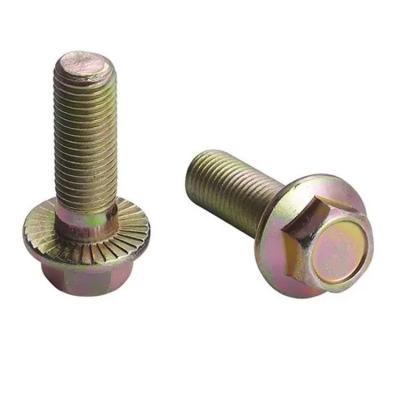 China High Strength Allen Din Standard Titanium Flange Bolt Stainless Steel Porcelain Direct Sales Extended Hexagon Bolts Hex Flange Bolt for sale