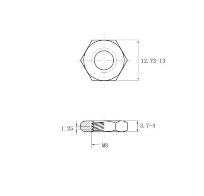 China Professional heavy industry china factory hex nuts low profile din934 hex hexagon nuts flange nut for sale