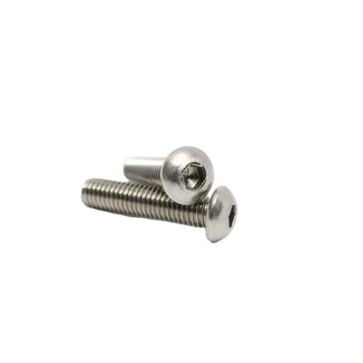 China Stainless Steel Hexagon Screw Bolt Metric Machine Socket Pan Head Screw Hex Socket Thread Carriage Bolts End Carriage Bolt for sale