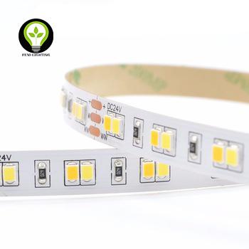 China Copper DC24V 2835 120leds/m Led Flexible Strip TDC Double Strip Adjustable Led White for sale