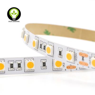 China DC12DC24V 60 LEDs/m super high lumen CRI90/95 SMD5050 flexible copper LED strip lights with real imported 3M tape for sale