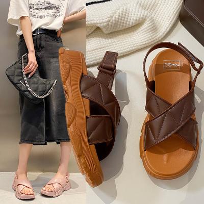 China NEW Anti-odor loafers ladies sandals flats shoes women in 2021 stylish and sexy custom summer spring light PVC for sale