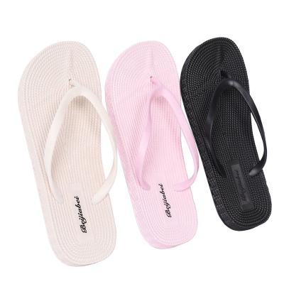 China Fashion Trend Straw Weaving Eco-Friendly Flip Flops Women PVC Comfortable Sandals Wholesale Beach Flip Flops Custom Made Women Slippers for sale