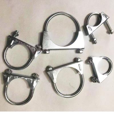 China German Dual Type Hydraulic Pipe Spot Automotive Goods Device Exhaust T-bolt Hose Clamp Clamp Type for sale