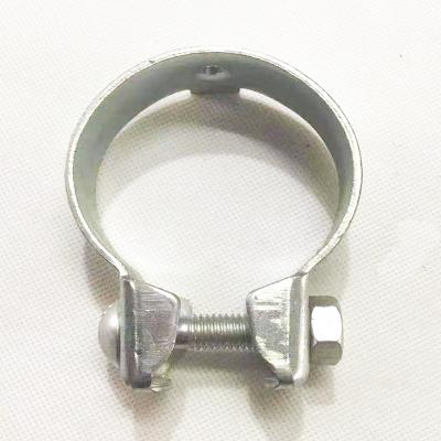 China Automotive Exhaust System Custom Size 304 Steel Hose Clamp Clips Exhaust Hose Clamp American Kind Of Pipe Connector for sale