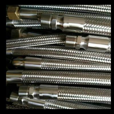 China Durable Two Head 304 Stainless Steel Explosion Proof Metal Industrial Flexible Hose For Toilet Kitchen for sale