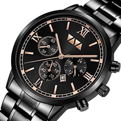 China VAVA VOOM 2142 Amazon Day/Date Top Sale Color Man Stainless Steel Vivid Band Dials Decoration Business Quartz Watch Set for sale