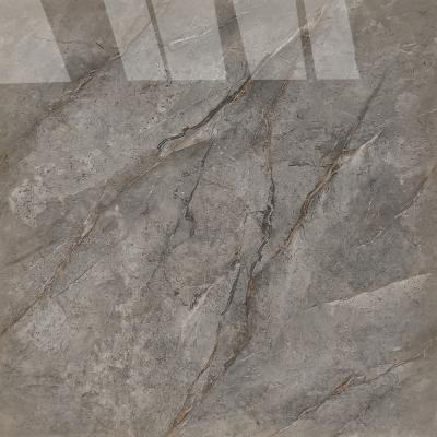 China Full Body European Ceramic Double Glazed Dark Gray Luxury Porcelain Floor Tiles 80x80 for sale