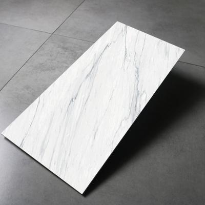 China Europe Foshan High Gloss Large Full Body White Carrara Porcelain Tile for sale