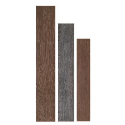 China Foshan Floor Slabs Rustic Soft Wood Texture Engineer Solid Wood Flooring Tile for sale