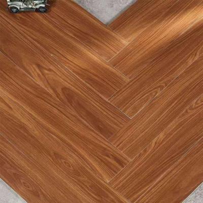 China Parquet Engineered Slabs Rustic Wood Look Grain Porcelain Floor Tile for sale