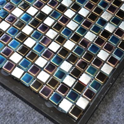 China 15x15 Parquet Floor Tile Ceramic Mosaic / Ceramic Glaze Mosaic for sale