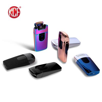 China Modern New Factory Creative Simple Car Key Shape Colorful Arc Lighter For Spark Plug for sale