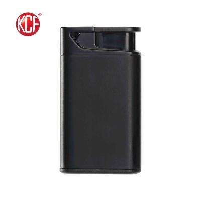 China Custom promotional personalized refillable black gas lighter for boys for sale