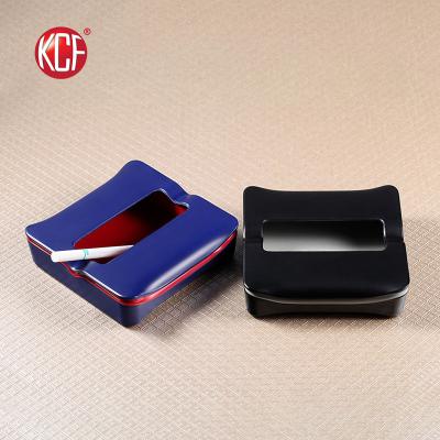 China Unique Melamine Cheap Price Melamine Square Black Ashtray For Outdoor for sale