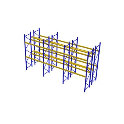 China Durable Heavy Duty Factory Outlet Storage Steel Rack Warehouse Shelves Minimum Adjustment Height 75mm Pallet Industrial Straight Racking for sale