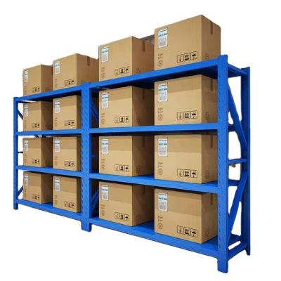 China Corrosion Protection Medium Duty Nesrack Warehouse Bolted Rack Metal Storage Steel Shelving Rack For Warehouse Equipment for sale