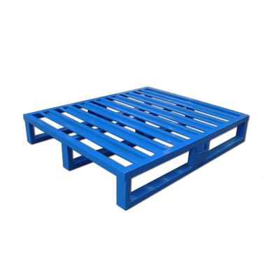 China Corrosion Protection Steel Pallet For Heavy Duty Logistic Stackable Metal Industrial Iron Euro Racking Shelves 4 Way Entry Pallets for sale