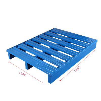 China Wholesale Warehouse Industrial Storage Directly Factory Price Stackable Stackable Steel Pallet Stretching Heavy Duty Metal Pallets for sale