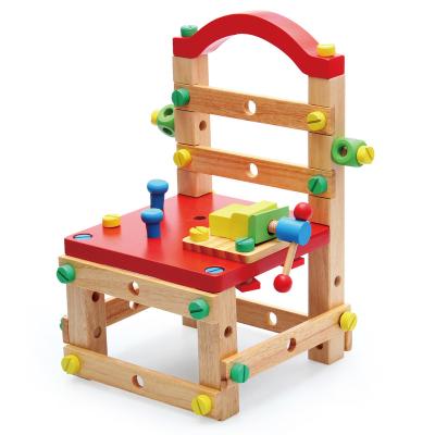 China Wood 2020 super diy toys chair tool toys best gift wooden kids multifunctional toys for child for sale