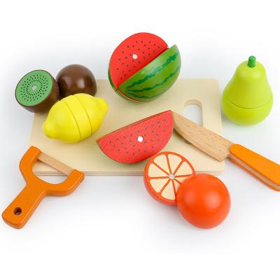 China Wood Role Play Magnetic Fruit and Veg Educational Wooden Kitchen Toy, Pretend Cook Wooden Kitchen Toys for Kid for sale