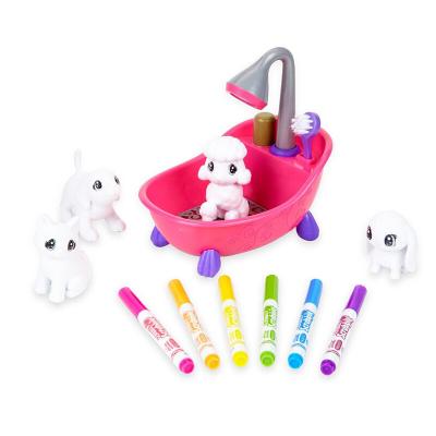 China Role Play Toy Paint and Washable Pets Play Set Pets Rub Tub Toys for Kid for sale