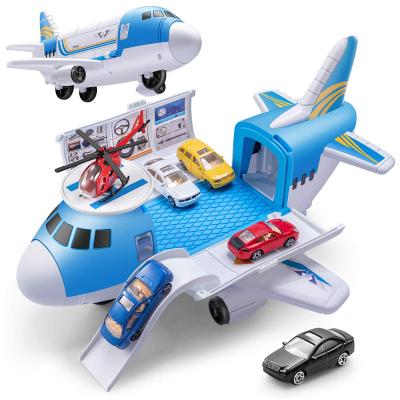 China Hot Selling Kids Toys Transport Airplane Car Toys Set Plastic Car And Airplane Toy For Kid for sale