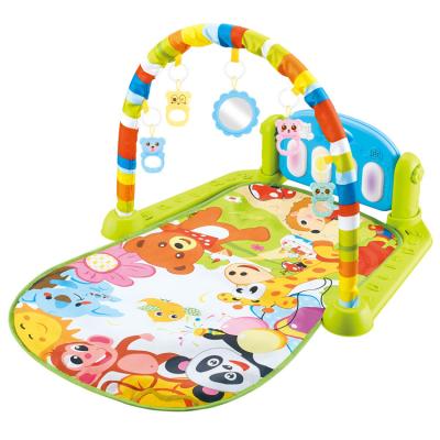 China Baby Activity Physical Exercise Play Mat Gym Plastic Piano and Toys Baby Multifunctional Play Mat for sale