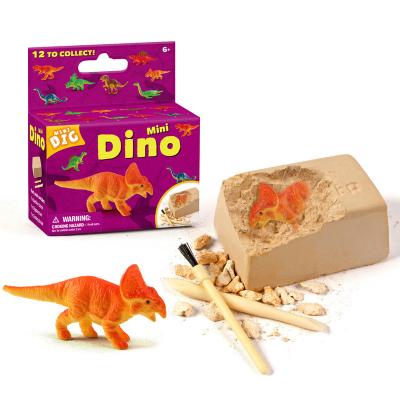 China Eductional Toys New Colorful Mini Dinosaur Kit Toys For Kid Archeology Excavation Kit Dinosaur Dig Toys for sale