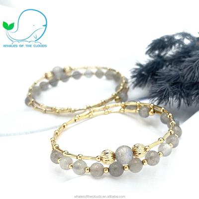 China High Quality Shiny Promotional Natural Stone Crystal Bead New Design CHN Bracelets For Christmas Gifts for sale