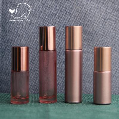 China Personal Care 3ml 5ml 10ml Rose Gold Roller Bottle Eye Massage Roller Bottle for sale