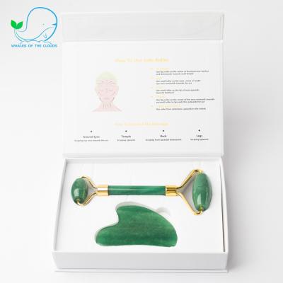 China Cheap Portable Face Massager Rejuvenation Body Skin Natural Jade Gua Sha Facial Stones for sale