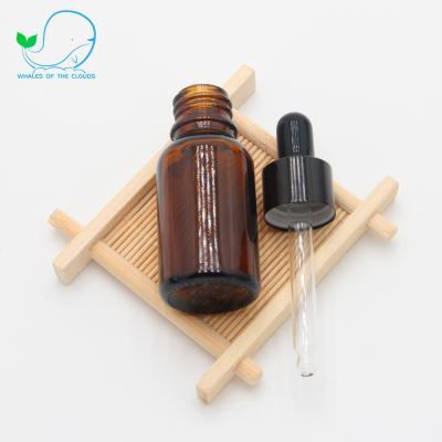 China Hot Sales Personal Skin Care Packaging Customized Essential Oil Amber Bottle With Leak Proof Glass Dropper for sale