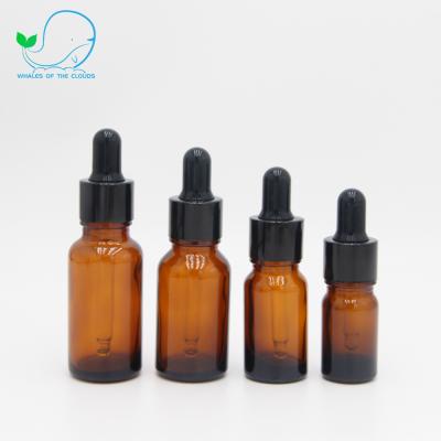 China Personal Luxury 5ml 10ml 15ml 20ml 30Ml 50ml 100ml Amber Glass Essential Oil Dropper Bottle Skin Care Packaging Wholesale 5ml for sale