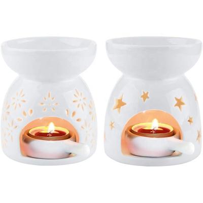 China Japanese Home Decoration Furnace Aroma Diffuser Romantic White Incense Aroma Essential Oil Incense Set of 2 for sale