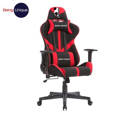 China Unique Design PC Leather (Height) Adjustable 180 Degree Rocker Game Modern Racing Gaming Chair for sale