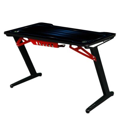 China Custom Made Atlantic Ocean 5v USB Charger Carbon Fiber PC Computer Gaming Z Shaped Desk (Height) for sale