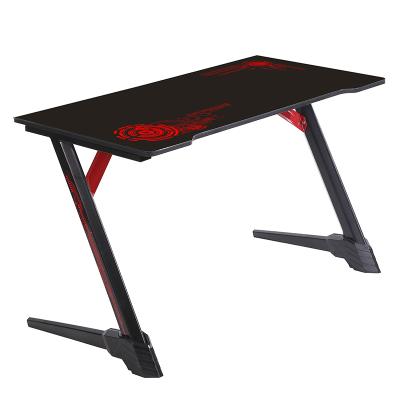 China (Size)Adjustable Ergonomic Gaming Desk with RGB LED Lights,Durable PC Computer Desk Z Shaped Table with USB for sale