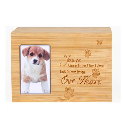 China European Style Wooden Pet Paws Cremation Urns for sale