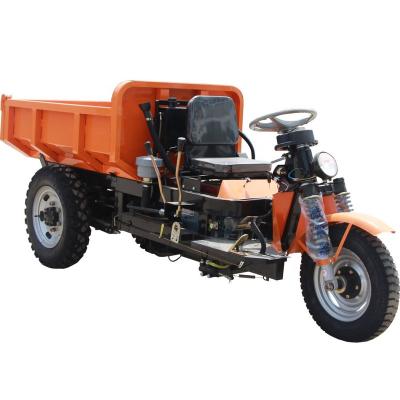 China Mining tricycle cargo diesel 18hp 1500KG loading diesel tricycle Three Wheels Dump Tricycle Loading Capacity for sale