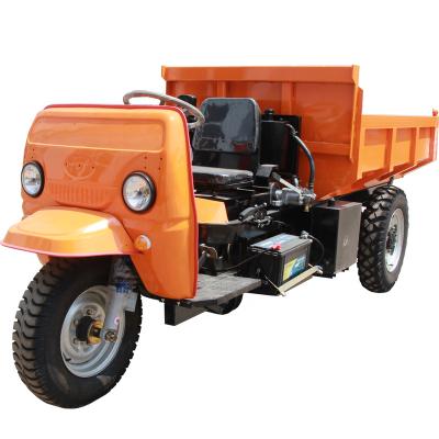 China Mining China New Diesel Three Wheel Tricycles Dump Truck Agricultural Cargo Mining Gasoline Tricycles with High Quality for Cheap Sale for sale