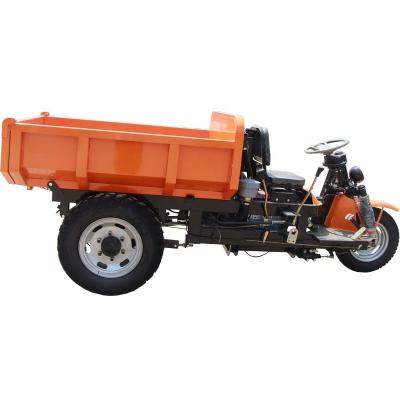 China Mining mini dumper 1.5 ton 2 ton truck parts diesel mining locomotive other tricycles with 650-16 tire for sale