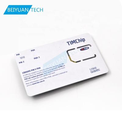 China White PVC LTE WCDMA 128k Programmable Phone Programming SIM Card for sale