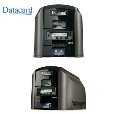 China Desktop Color Datacard CD800 Card Printer Edge to Edge Direct-to-Card Dye Sublimation Printing for sale