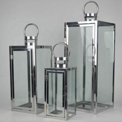 China Stainless Steel Lantern Home Decoration Set for sale