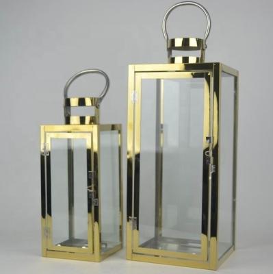 China Stainless Steel 2 Lantern Home Decoration Set for sale